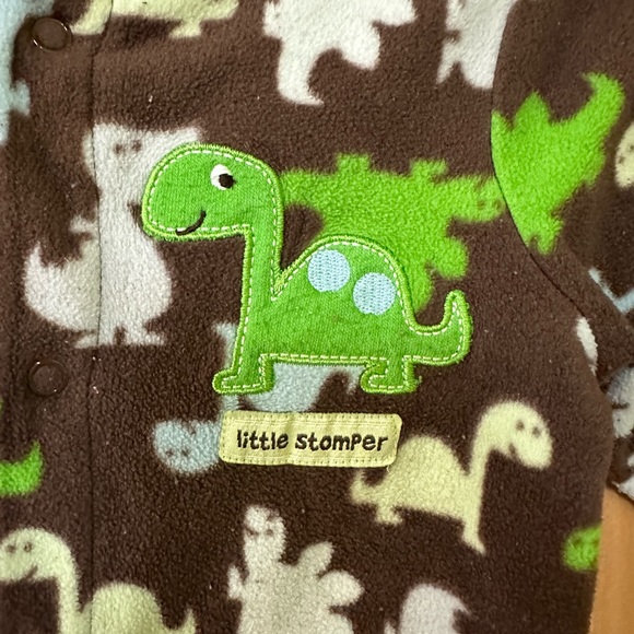 6-9m Fleece Zipper Pyjama - Picture 2 of 4